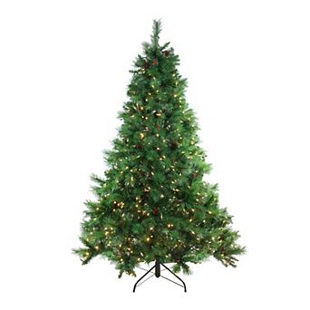 Northlight 7.5' Pre-Lit Full Denali Mixed Pine Artificial Christmas Tree - Dual Led Lights