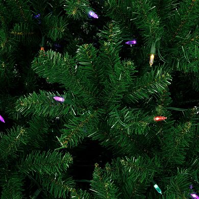 Northlight 7.5' Pre-Lit Manchester Pine Instant Connect Artificial Christmas Tree - Dual LED Lights