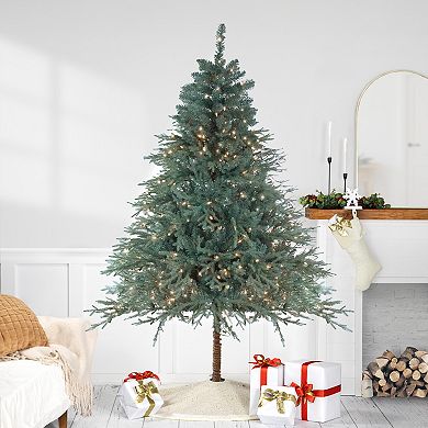 Northlight 7.5' Pre-Lit Medium Fairbanks Alpine Artificial Christmas Tree - Clear Lights