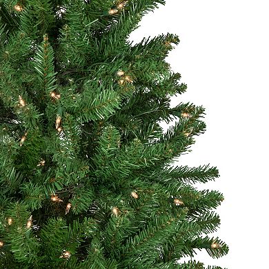 Northlight 7.5' Pre-Lit Pencil White River Fir Artificial Christmas Tree - Clear Lights