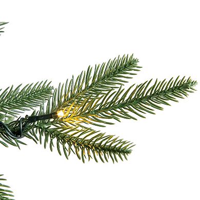 Northlight 7.5' Pre-Lit Hudson Fir Artificial Christmas Tree - Warm White LED Lights