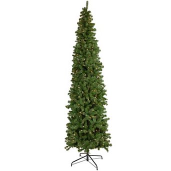 Northlight 7.5' Pre-Lit Hazelton Spruce Pencil Artificial Christmas Tree - Clear Lights