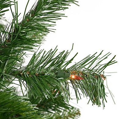 Northlight 7.5' Pre-Lit Chatham Pine Artificial Christmas Tree - Multi-Color Lights