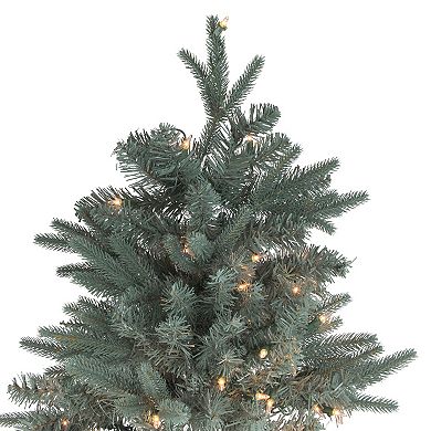 Northlight 7.5' Pre-Lit Washington Frasier Fir Slim Artificial Christmas Tree - Clear Lights
