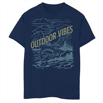 Boys 8-20 Outdoor Fishing Vibes Graphic Tee