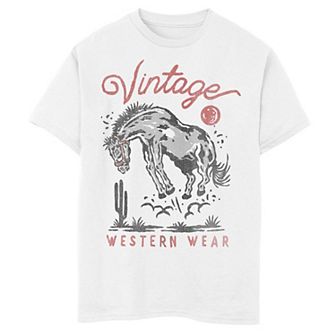 Boys 8-20 Vintage Western Horse Graphic Tee