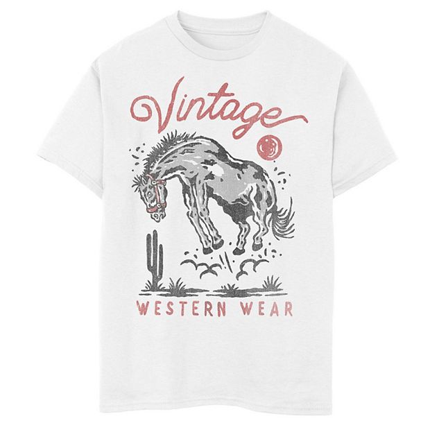 Boys 8-20 Vintage Western Horse Graphic Tee