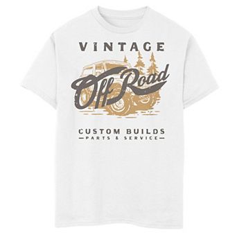 Boys 8-20 Vintage Off-Road Custom Builds Parts & Service Truck Graphic Tee