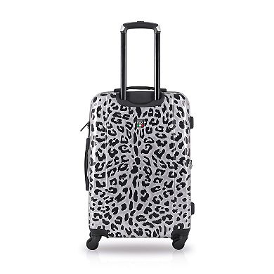 TUCCI Italy Winter Leopard 3-Piece Spinner Luggage Set