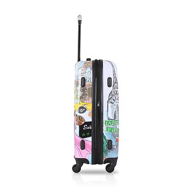 TUCCI Italy New York Love 3-Piece Hardside Spinner Luggage Set