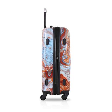 TUCCI Italy Turkish Marble Art 3-Piece Spinner Suitcase Set