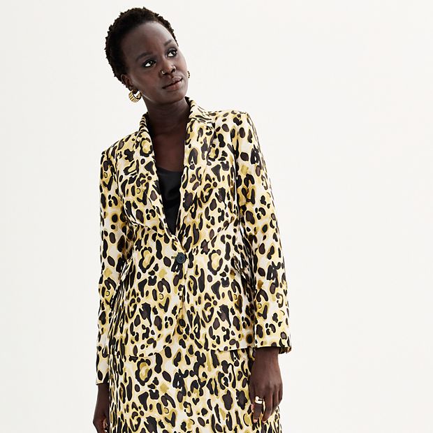 R13 Leopard Jacquard Blazer, $1,795, Nordstrom