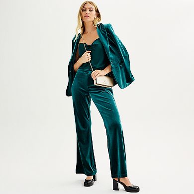 Women's Nine West Velvet Blazer