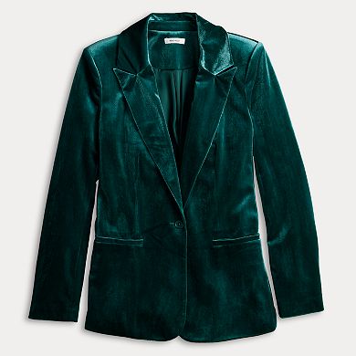 Women's Nine West Velvet Blazer