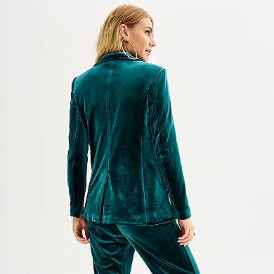 Women's Nine West Velvet Blazer
