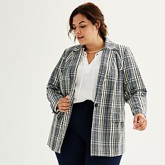 Kohls plus on sale size spring jackets