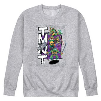 Men's Teenage Mutant Ninja Turtles Mutant Mayhem Group Fleece Long Sleeve Graphic Tee