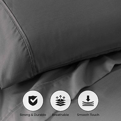 SUPERIOR 800 Thread Count Cotton Blend Deep-Pocket Sheet Set