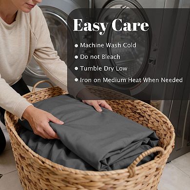 SUPERIOR 800 Thread Count Cotton Blend Deep-Pocket Sheet Set