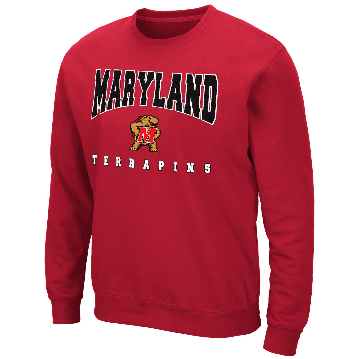 University Of Maryland Terrapins Print Fleece Fabric By The Yard – Officially Licensed, 60" Wide
