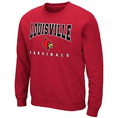 Men's Colosseum Charcoal Louisville Cardinals Arch & Logo Tackle Twill  Pullover Sweatshirt