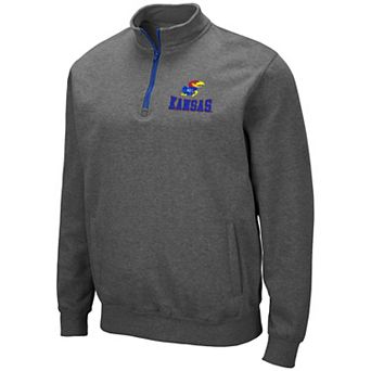 Men's Kansas Jayhawks 1/4 Zip Fleece Sweatshirt