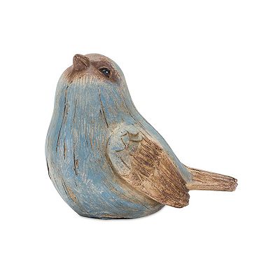 Melrose Rustic Blue Bird Figurine Table Decor 6-piece Set