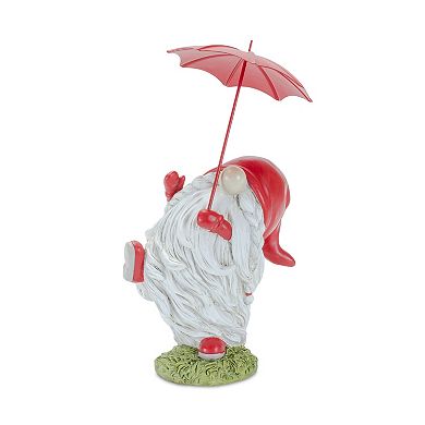 Melrose Whimsical Dancing Garden Gnome Figurine Table Decor 4-piece Set