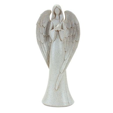 Melrose Serene Angel Figurine With Bird Accent 2-pc. Set