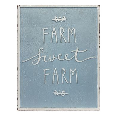 Melrose Farm Life Metal Sign Wall Decor 2-piece Set