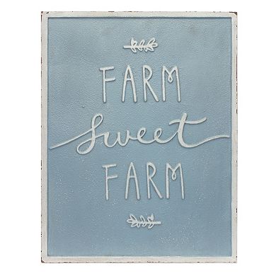 Melrose Farm Life Metal Sign Wall Decor 2-piece Set