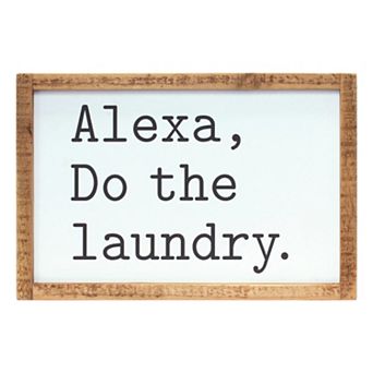 Melrose Alexa Laundry Framed Wall Decor