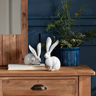 Melrose Distressed Rabbit Statue Table Decor 4-piece Set