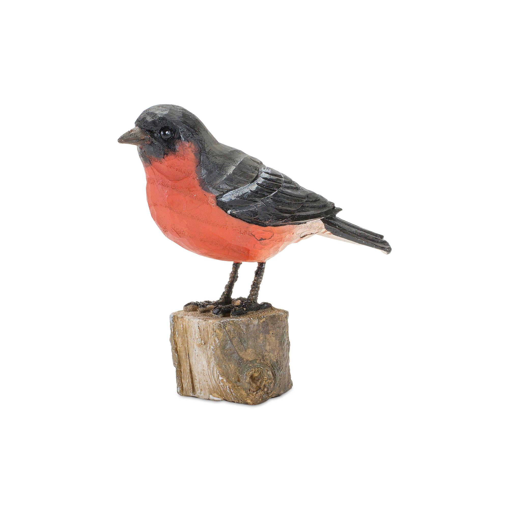 Melrose Rustic Red Bird Figurine Table Decor 2-piece Set, Black