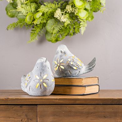 Melrose LED Bird Figurine Table Decor 3-piece Set