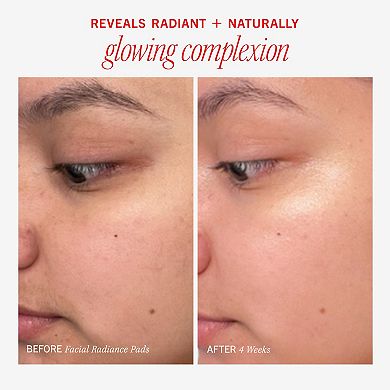 Facial Radiance Pads with Glycolic + Lactic Acids Exfoliating Pads with AHA