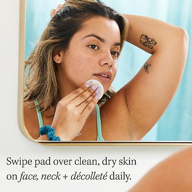 Facial Radiance Pads with Glycolic + Lactic Acids Exfoliating Pads with AHA