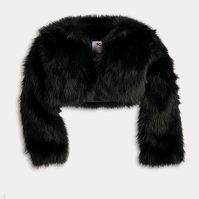 Juniors' SO® Faux Fur Bolero Jacket