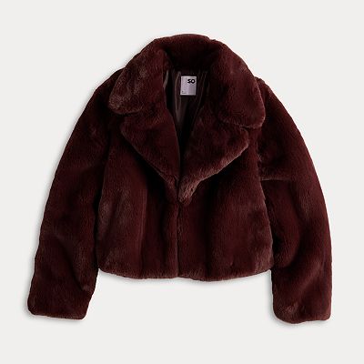 Fuzzy jacket kohls hotsell