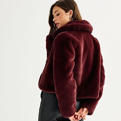 Juniors' SO® Faux Fur Jacket