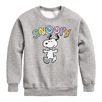 Boys 8-20 Peanuts Snoopy Sketchy Fleece Sweatshirt