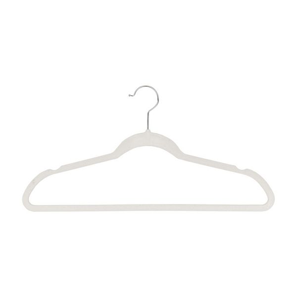 Pack Of 25 Black Flocked Hangers