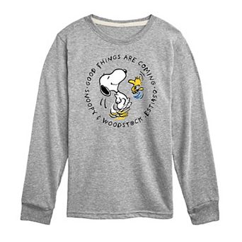 Boys 8-20 Peanuts Good Things Long Sleeve Tee