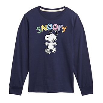 Boys 8-20 Peanuts Snoopy Sketchy Long Sleeve Tee