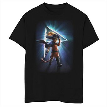 Boys 8-20 & Husky Puss in Boots: The Last Wish P Light Logo Graphic Tee