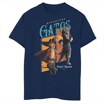 Boys 8-20 & Husky Puss in Boots: The Last Wish Adventure Gatos Kitty Soft Paws Graphic Tee