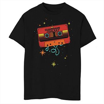 Boys 8-20 & Husky Guardians of the Galaxy Cassette Tape Stars Graphic Tee