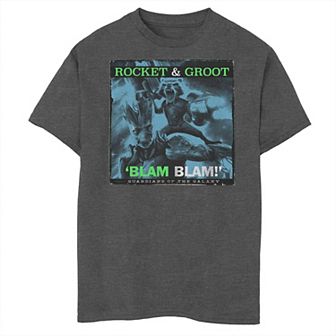 Boys 8-20 & Husky Guardians of the Galaxy Rocket and Groot Blam Graphic Tee