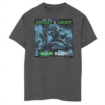 Boys 8-20 & Husky Guardians of the Galaxy Rocket and Groot Blam Graphic Tee