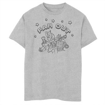 Boys 8-20 & Husky Guardians of the Galaxy Far Out Stars Group Shot Graphic Tee